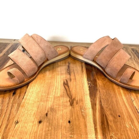 Matisse Good Time Flat Sandals Beige Suede 6 - Picture 3 of 9